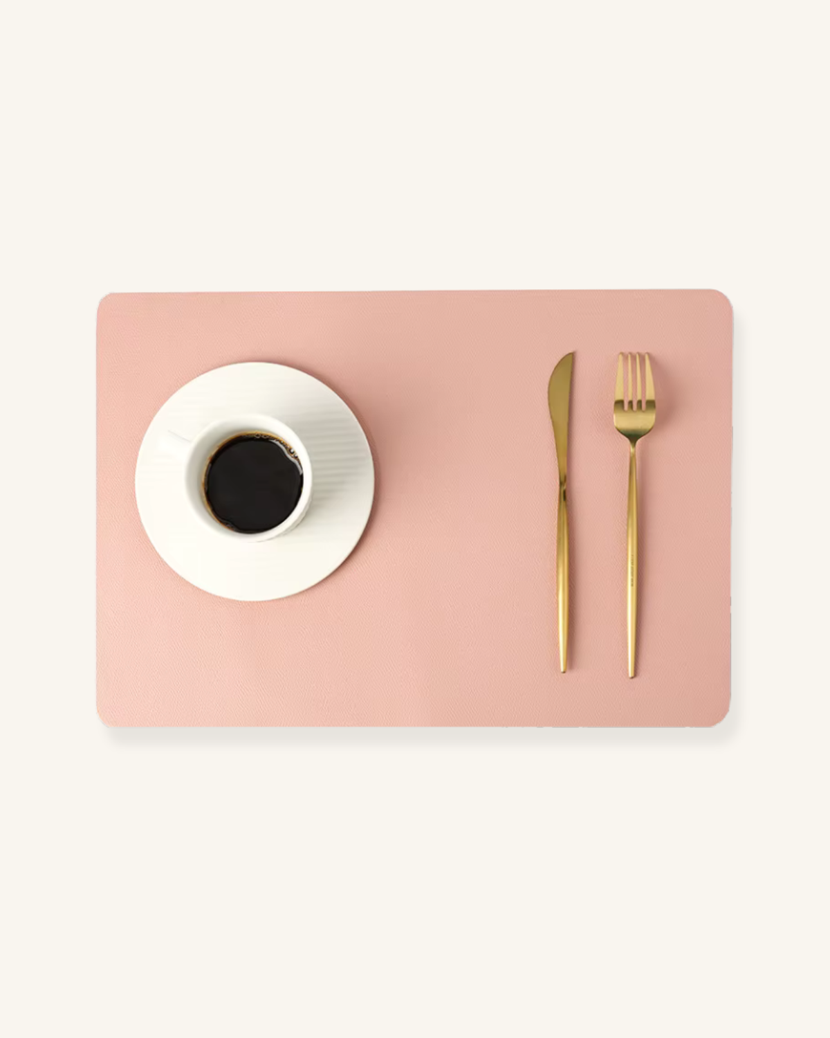 Set de table en cuir Rose / 43x30cm(1Pc) sets-de-table.fr