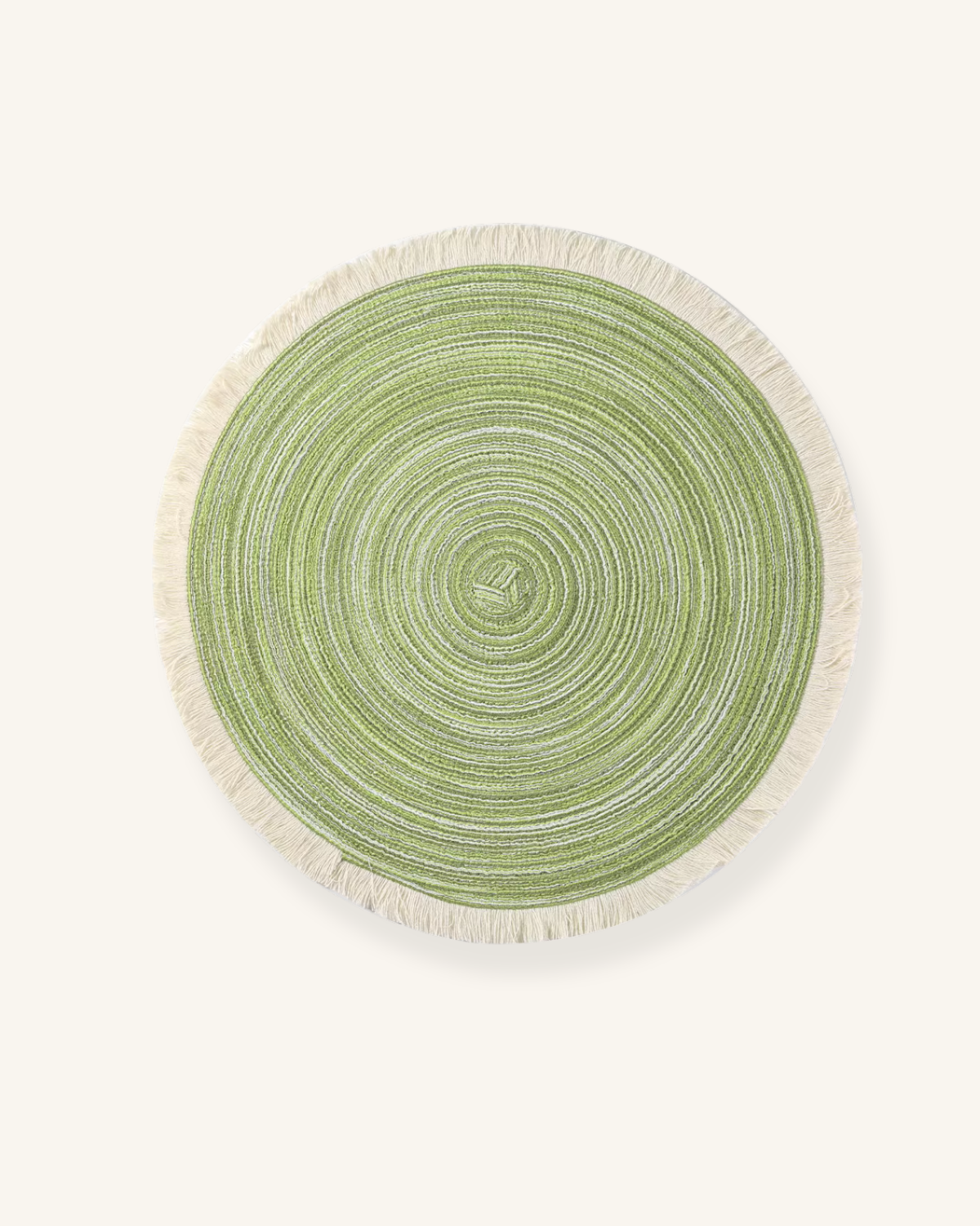 Set de table en paille Vert / 38cm sets-de-table.fr