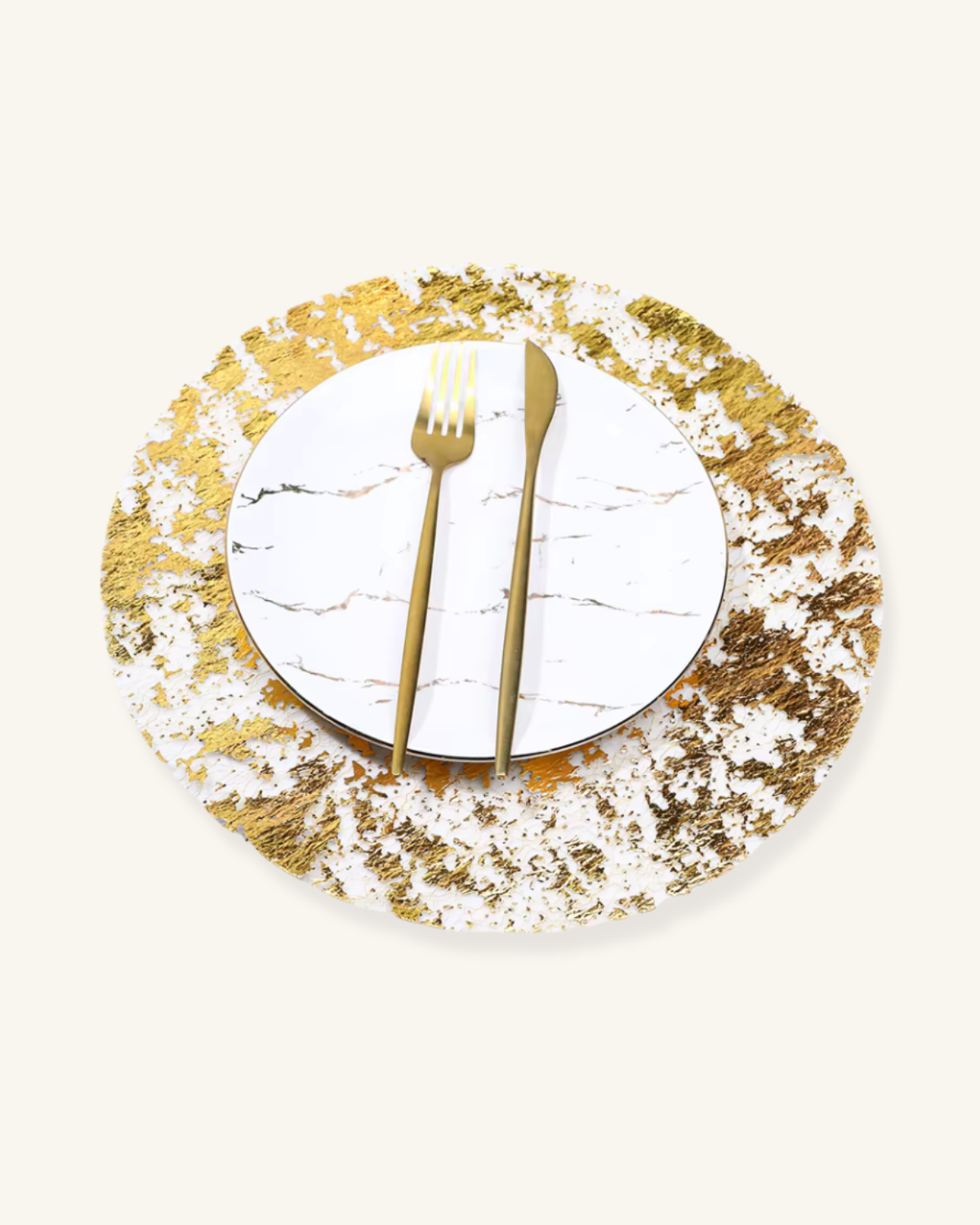 Set de table en papier Doré sets-de-table.fr
