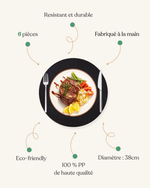 Set de table rond noir - Vignette | Sets de Table