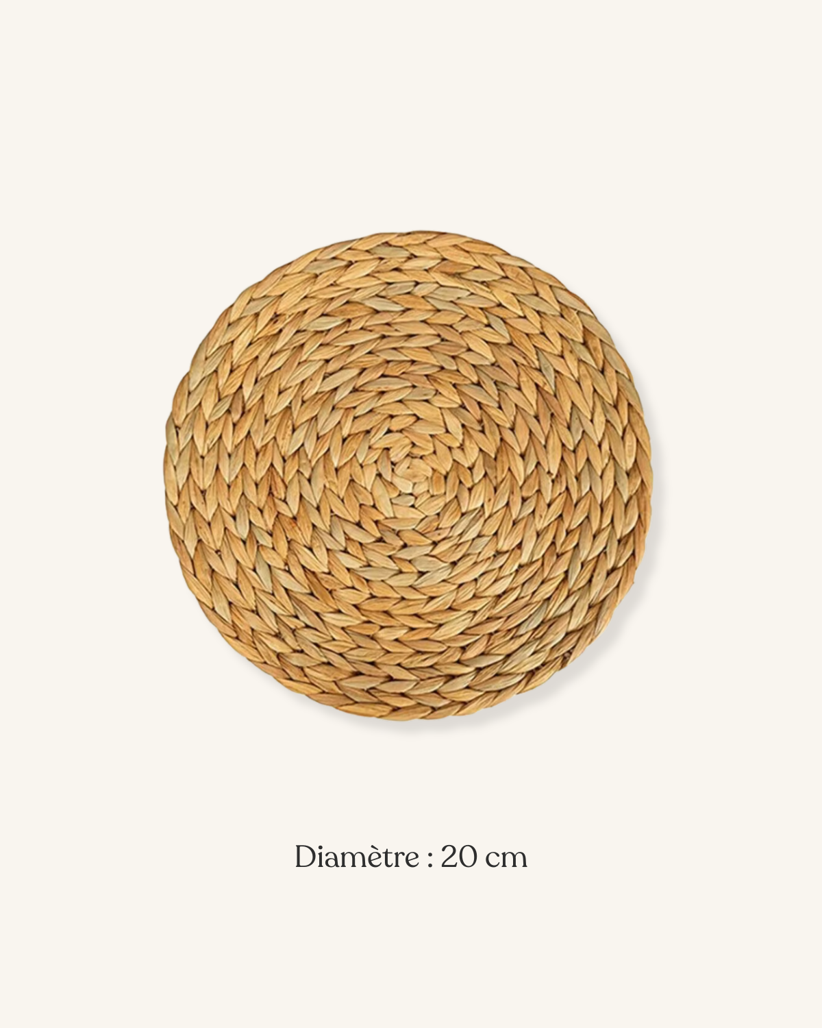 Set de table rond osier Osier / 20CM sets-de-table.fr