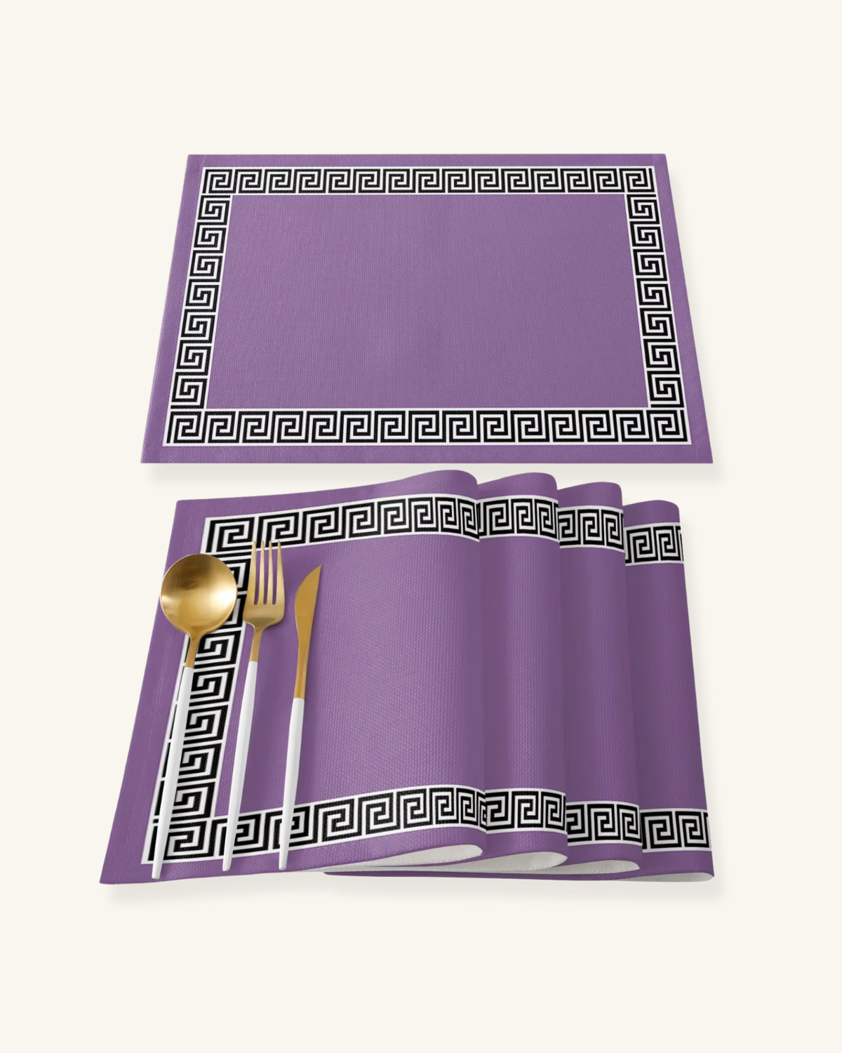 Sets de table design Violet noir / 4pcs 32x45cm sets-de-table.fr