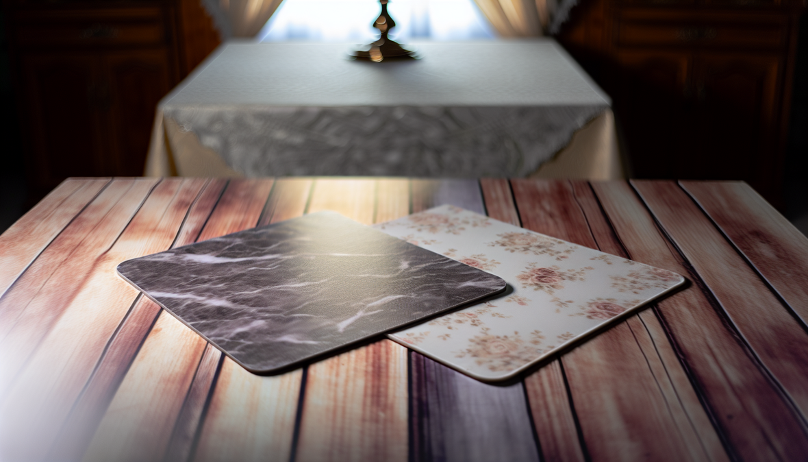 comparer sets de table standard plastifiés