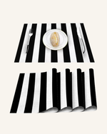 Set de table blanc et noir - Vignette | Sets de Table