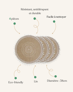 Set de table rond bohème - Vignette | Sets de Table