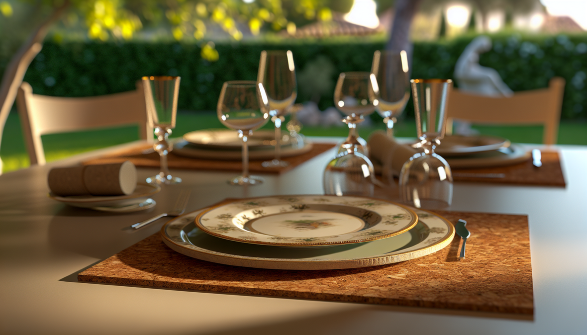 sets de table en contexte réel