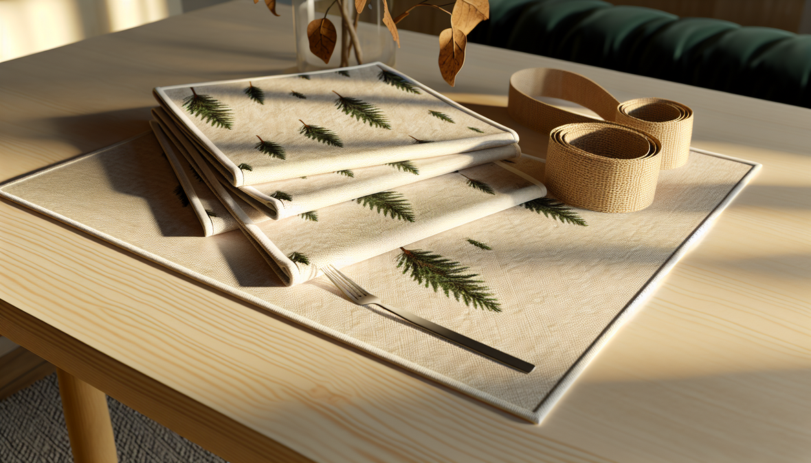 sets personnalisés motifs sapins